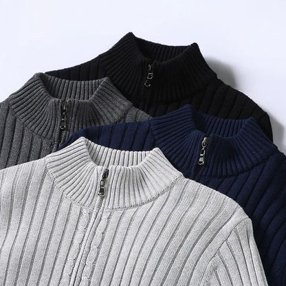 Capri Ribbed Zip Cardigan