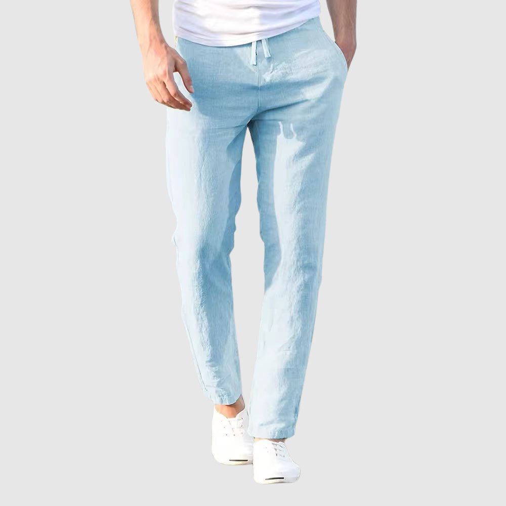 Coastal Ease Linen Trousers