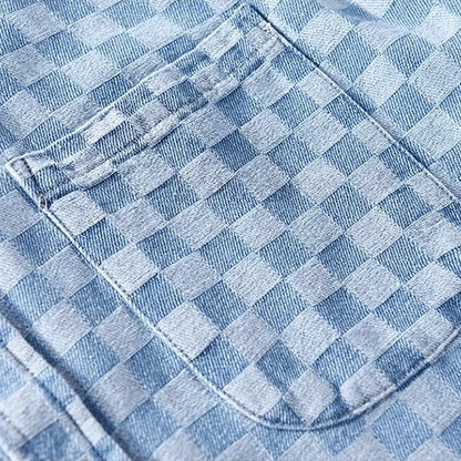Mason Checkered Denim Shirt